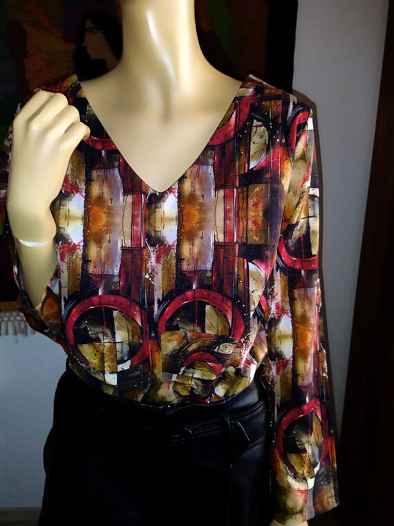 Blouse with Abstract Pattern/Daniela Cool - image 2