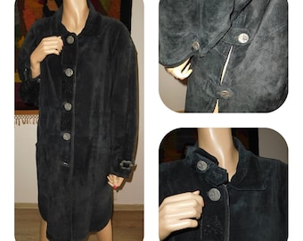 Cappotto in vera pelle/Decorazione con pressa/Ghotic/Steamung/Gioco storico