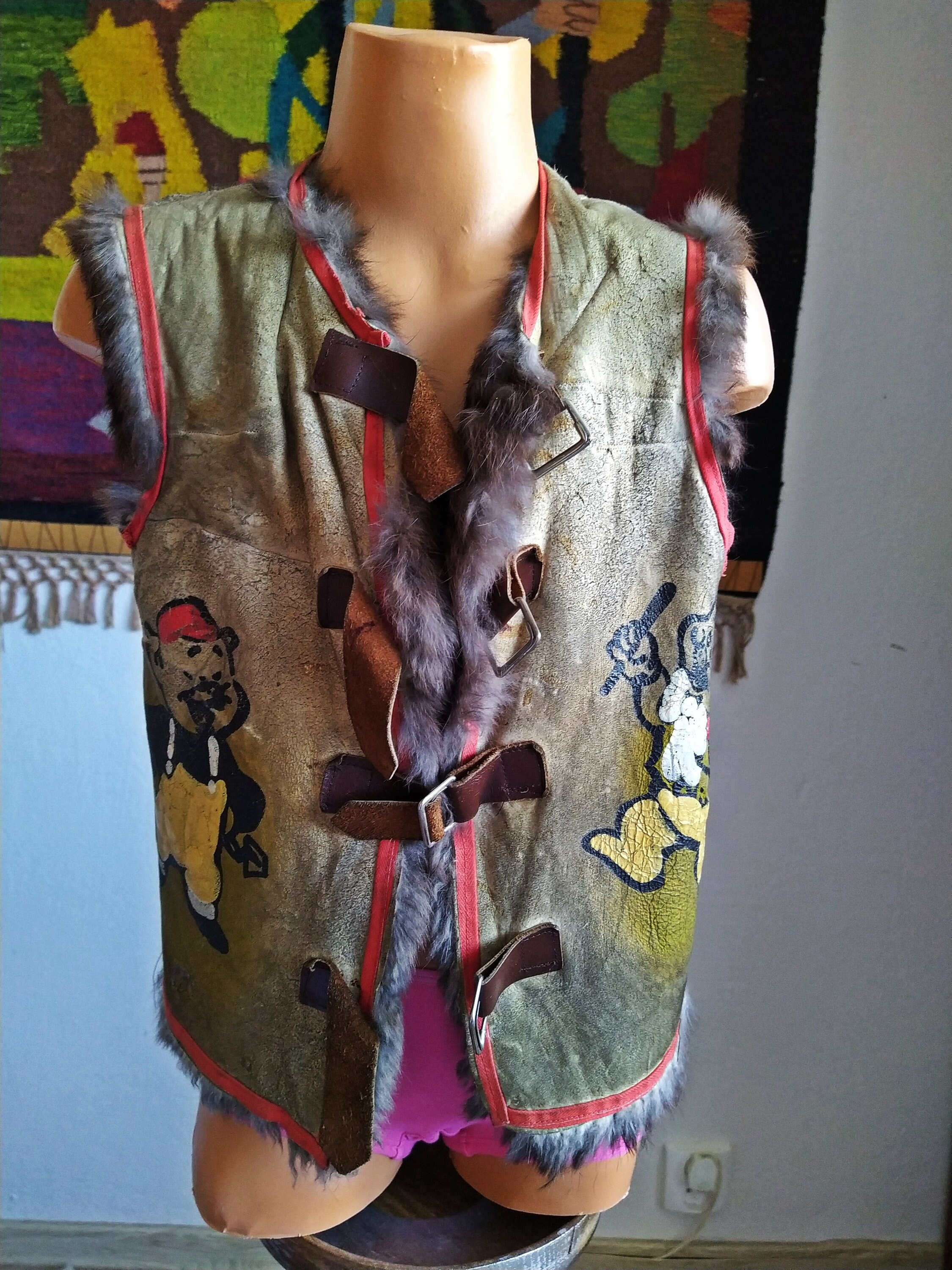 1980's rabbit fur vest – Shopysj