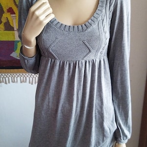 Long Tunic Grey