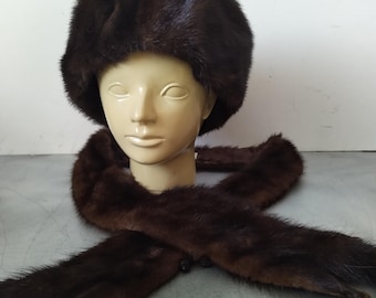 Real Fur Marten Set/Hat and Collar/Pelzmoden Franz Vogelsberger