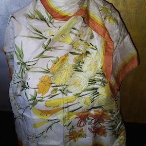 Vintage Floral Scarf
