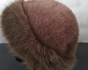 Vintage brown lamb hat Vintage Hat: Fab Vintage 1960 main image 3