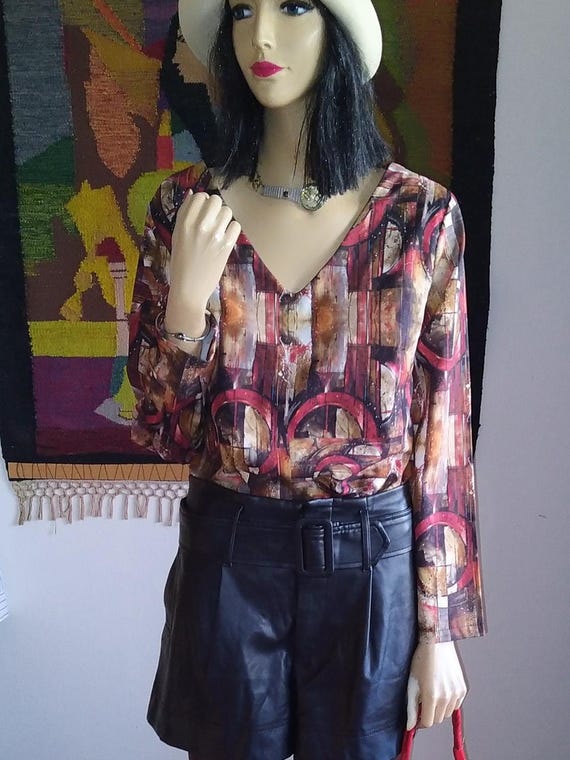 Blouse with Abstract Pattern/Daniela Cool - image 1