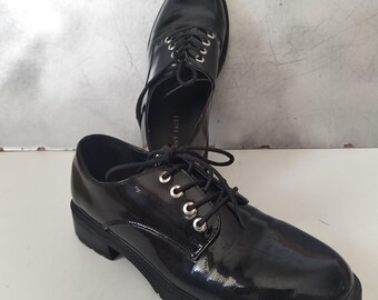 Black Lacquer Boots Insolia Collection/EUR 38
