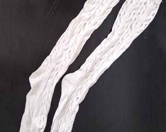 Knitted White Knee Socks