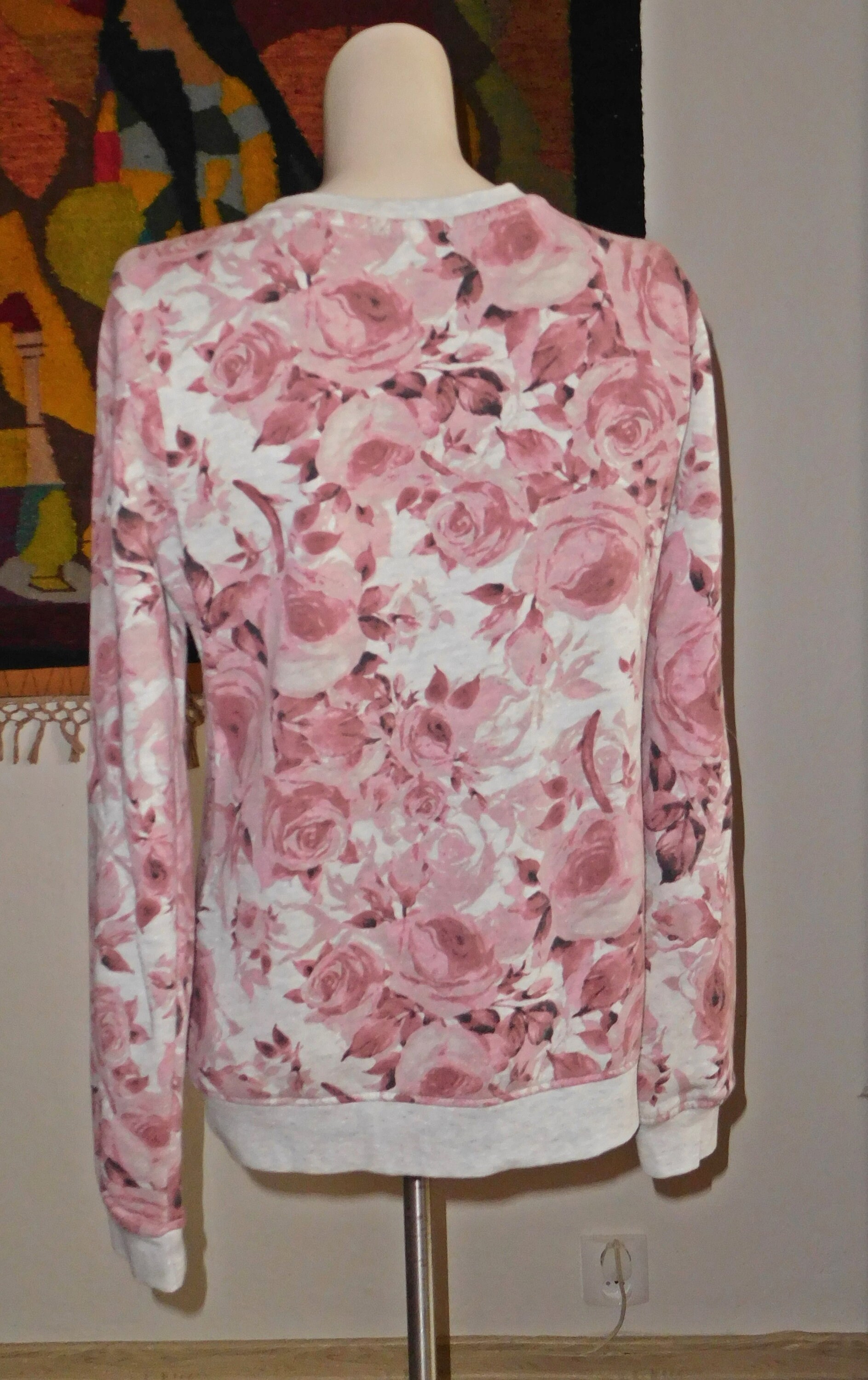 Roses Sweater/free Shipping Etsy