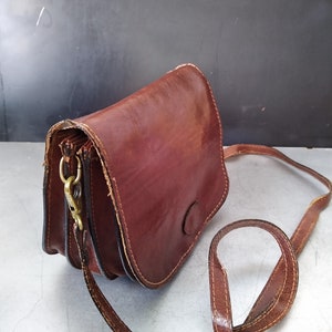 Brown Leather Handbag Vintage