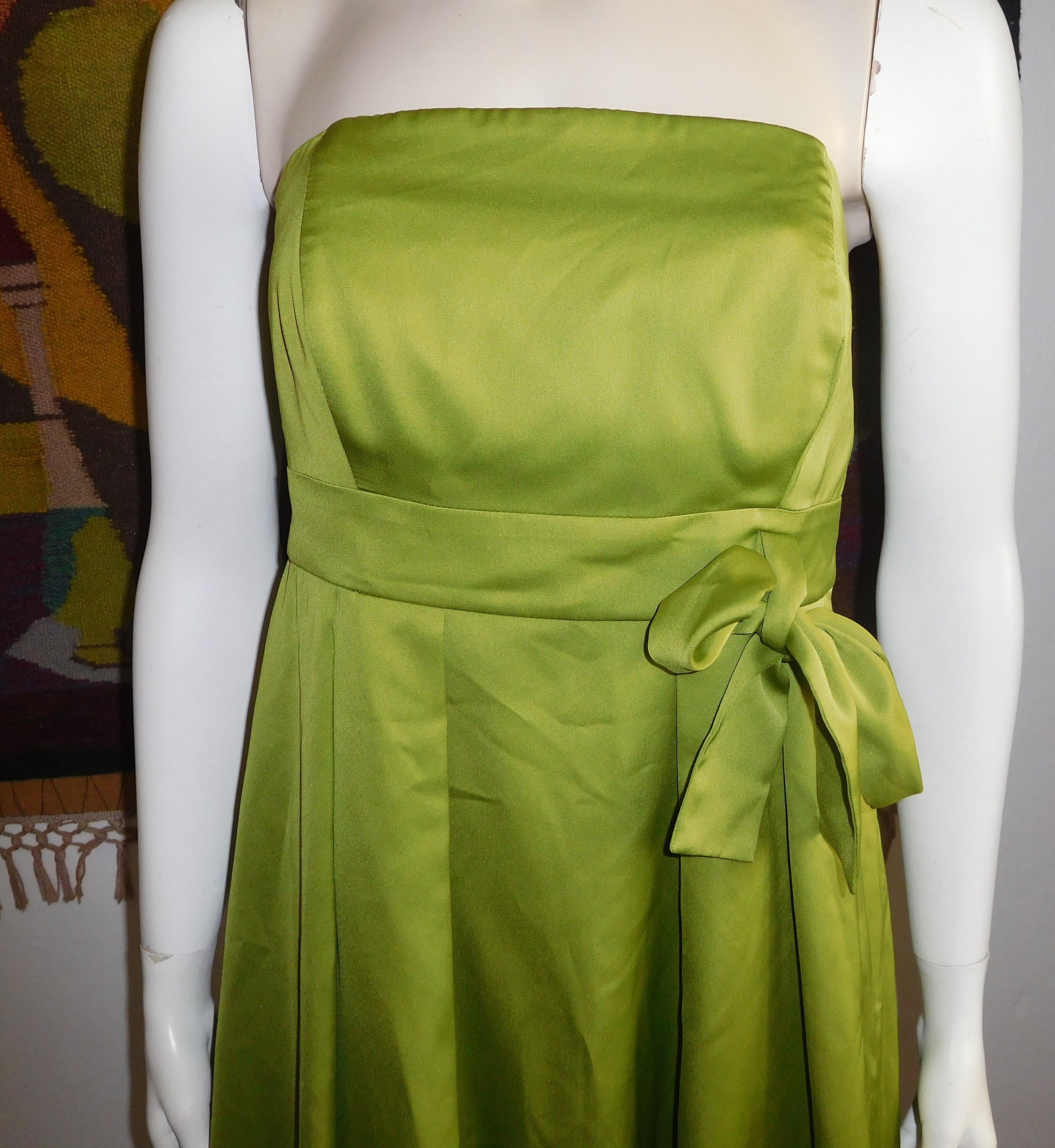 Robe verte Elegante Robe formelle Pour dame Robe pour femme Vert fluo vintage Etsy France