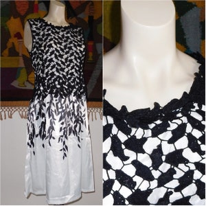 Luxury Black and White Dress/Lace/Evening Dress/Wedding Dress/