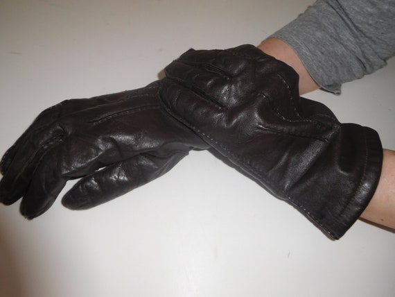 Vintage Leather Gloves/for Men/1970s - image 2