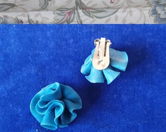 Clips/Ohrringe/Blau