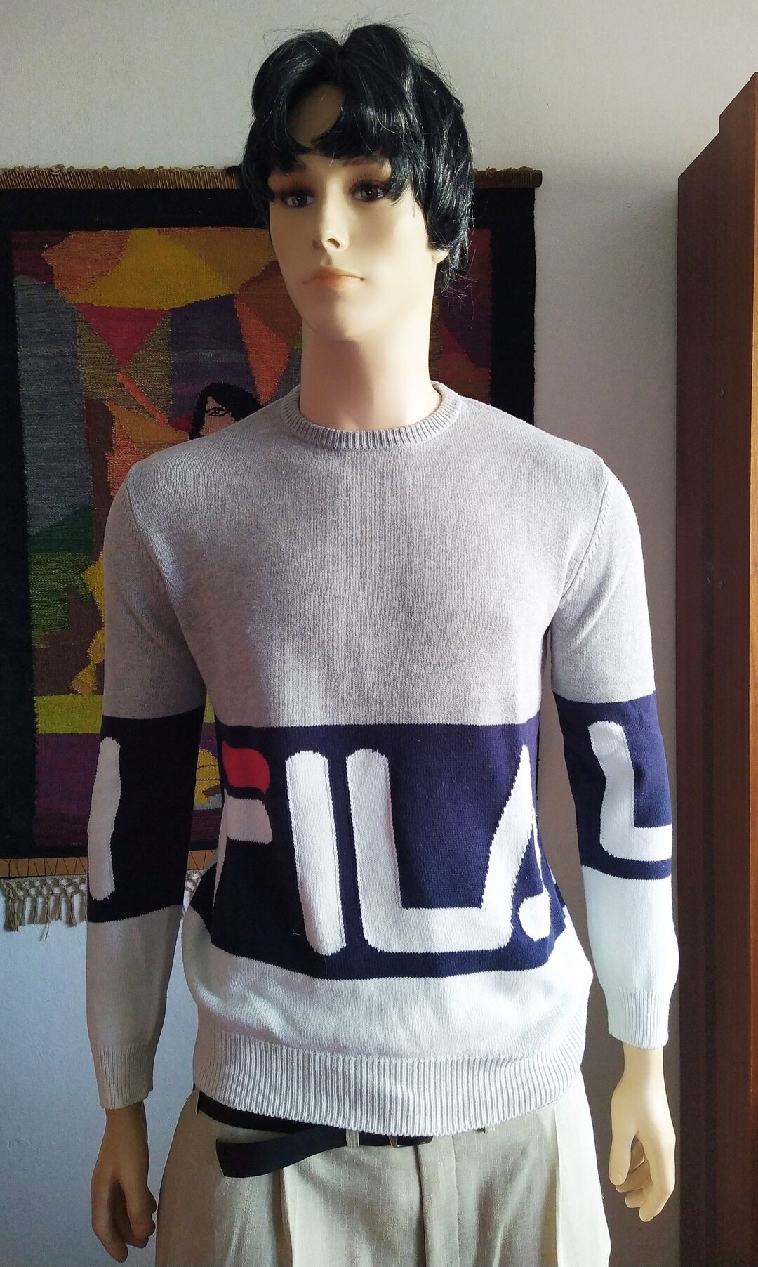 Sweater Fila/black Line - Etsy Sweater Fila/black Line - Etsy