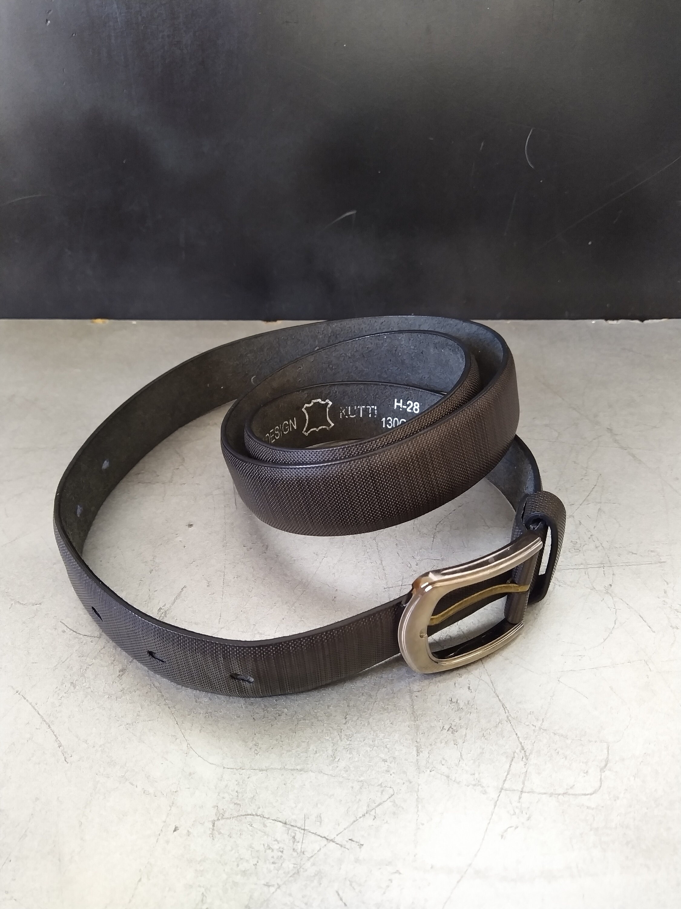 SERENO Italian Black Leather Belt With Metal Buckle Floral Embellished XL Timeless Tranquility Swarovski Crystal Floral Buckle Genuine  main image 2