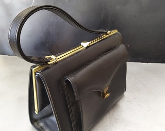 Vintage Frame Handbag/Black Bag