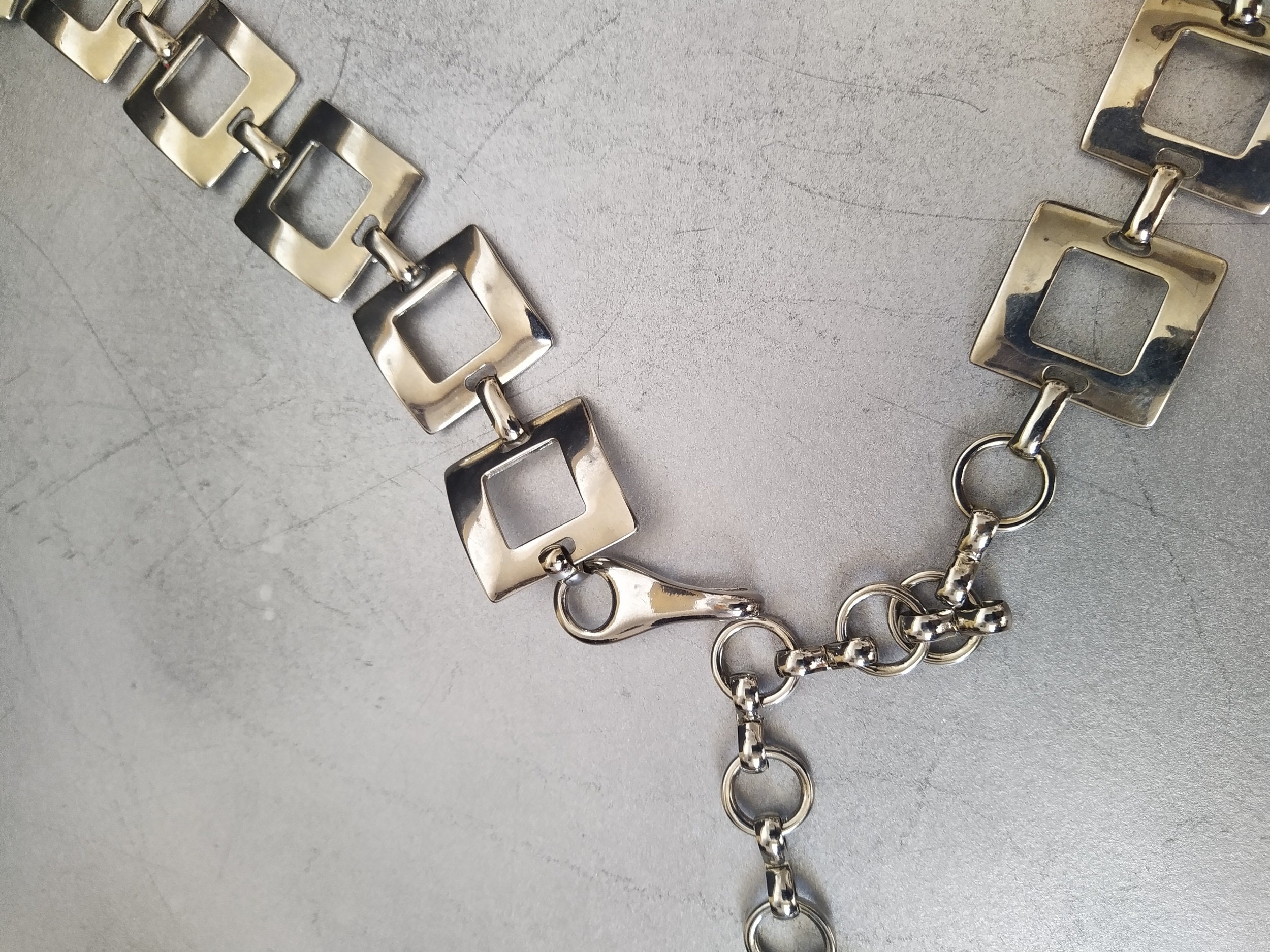 小物 Square plate Belt Squared Metal Belt - Etsy Canada