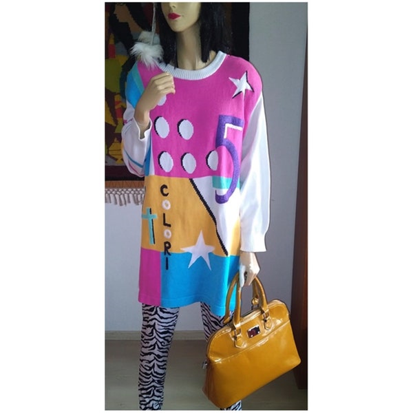 Pull long Pop Art/Livraison gratuite