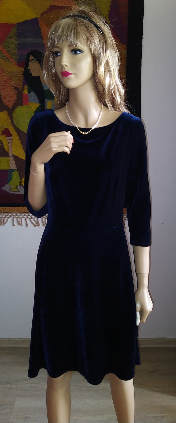 Lands end velvet dress cheap