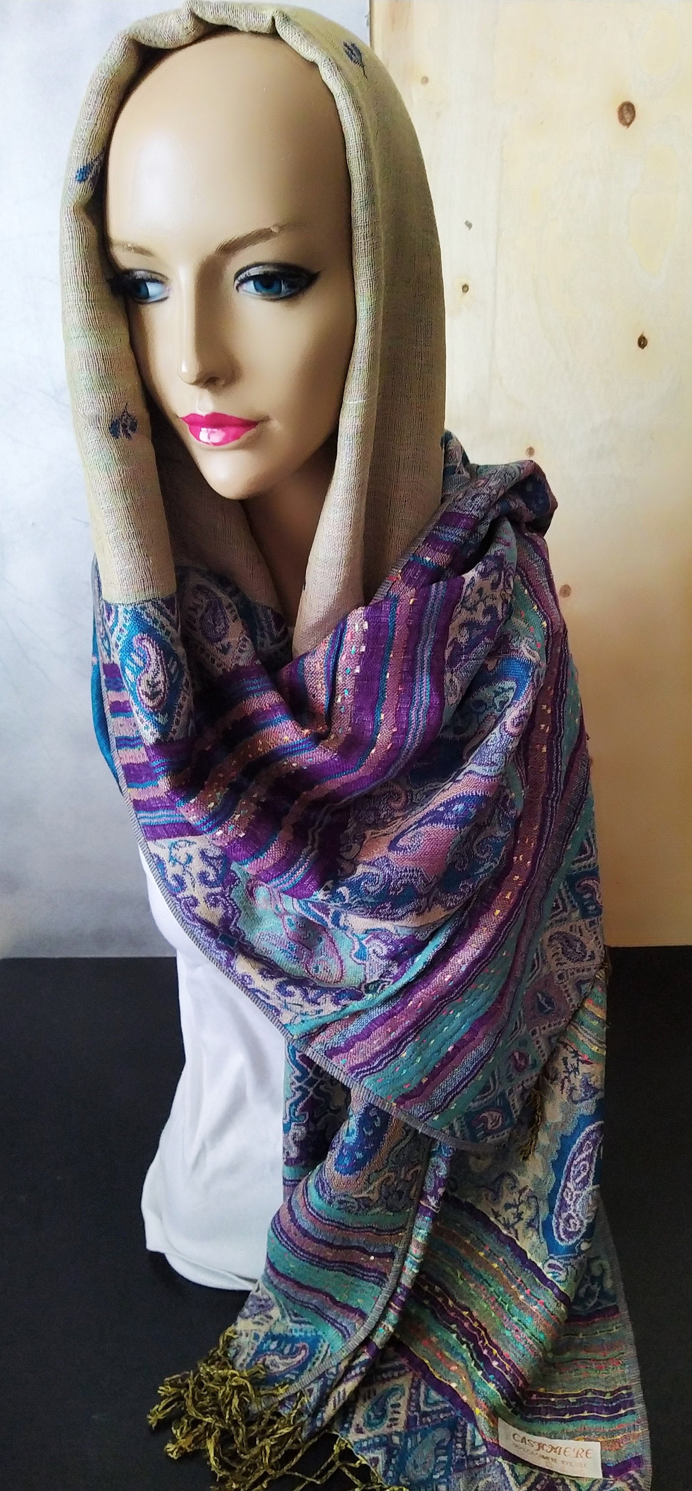 Cashmere Scarf/large Shawl 