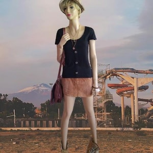 Mini Corduroy Skirt/Cotton