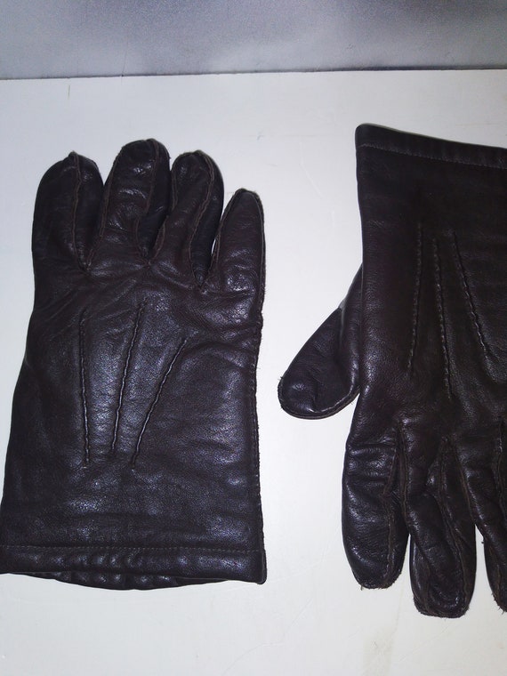 Vintage Leather Gloves/for Men/1970s - image 3