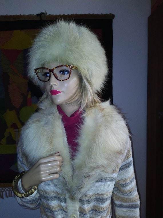 Vintage Fur Hat and Collar 1970s - image 2