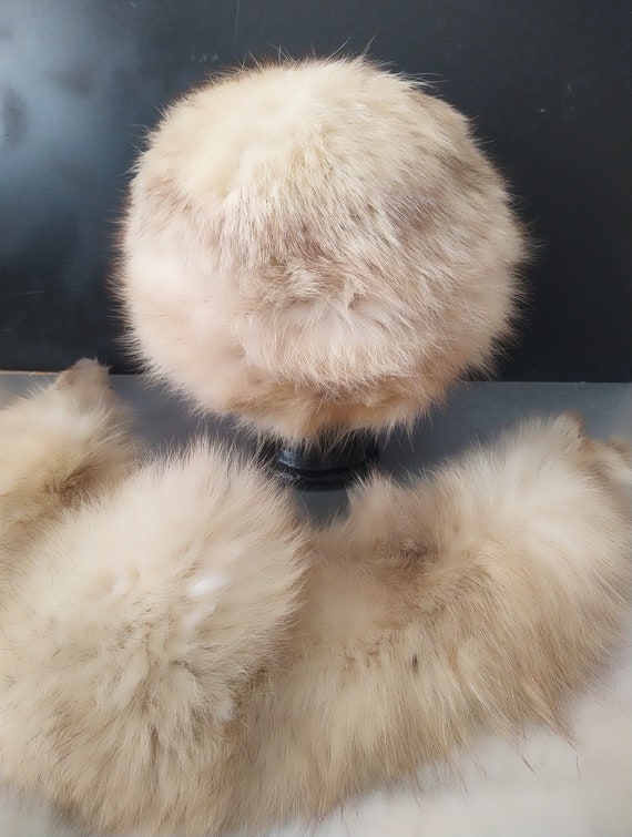 Vintage Fur Hat and Collar 1970s - image 3