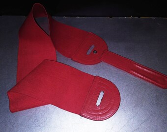 Red Stretch Belt Wide