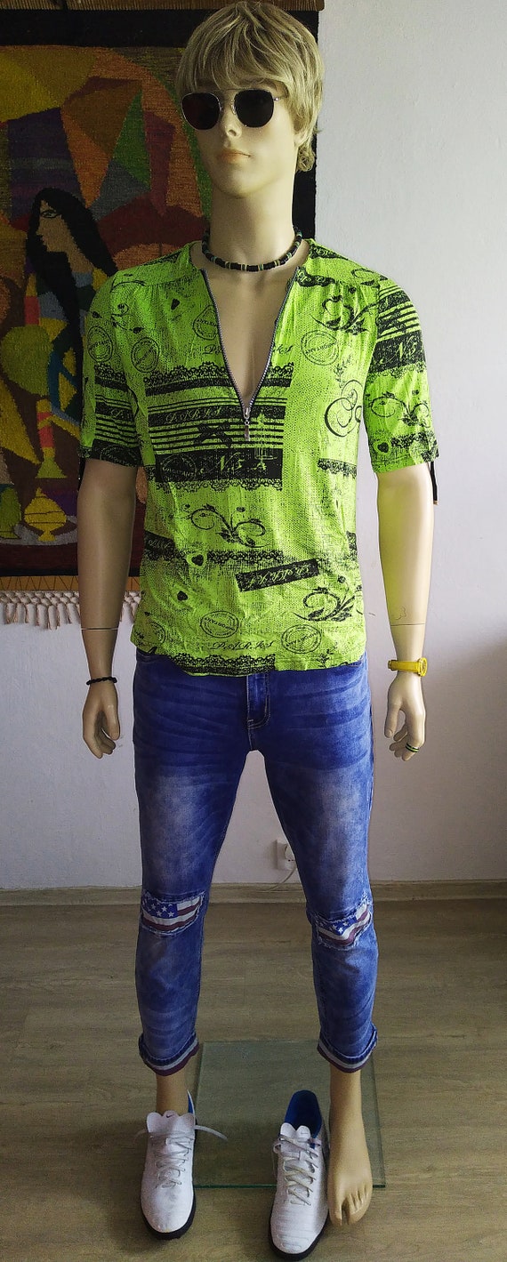 Chemise fluo pour homme