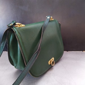 Grüne Vintage Handtasche aus den 1970er Jahren