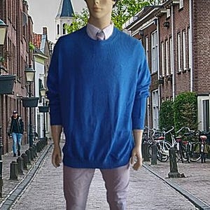 Blue Pullover Cotton
