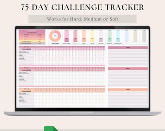75 Day Challenge Tracker: Google Sheet