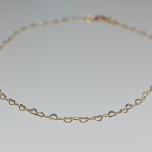 heart chain necklace