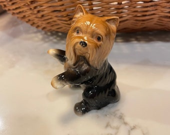 ヴィンテージ磁器ヨークシャーテリア犬の置物 4インチ - Etsy 日本