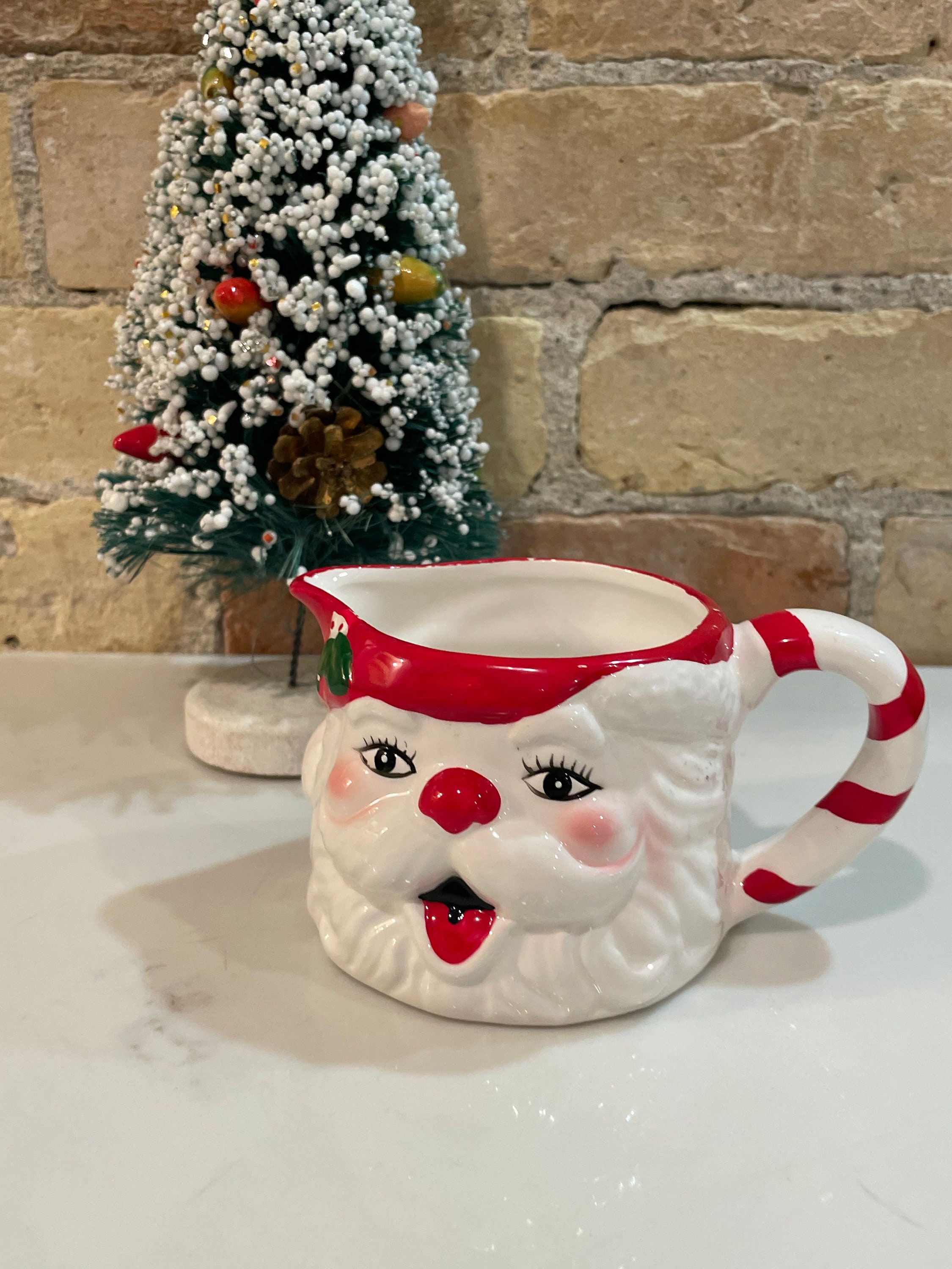 Brocca Di Natale In Ceramica A Tema Gnomo - 18,5 X 17 X 12 Cm, Per Bevande, Cocktail E Decorazione