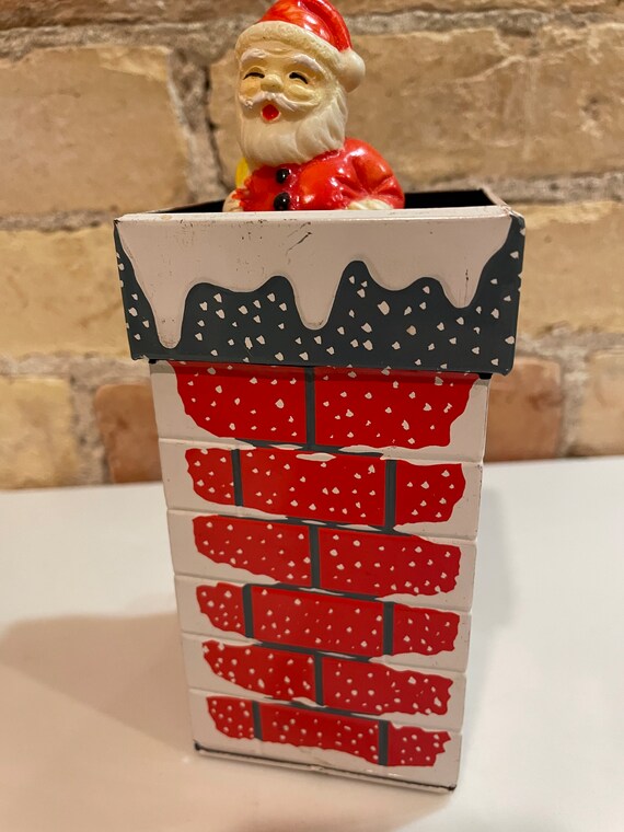 （ブランドロゴ）の人気ランキング Vintage Tin Litho Wind up Santa Claus in Chimney Mechanical その他