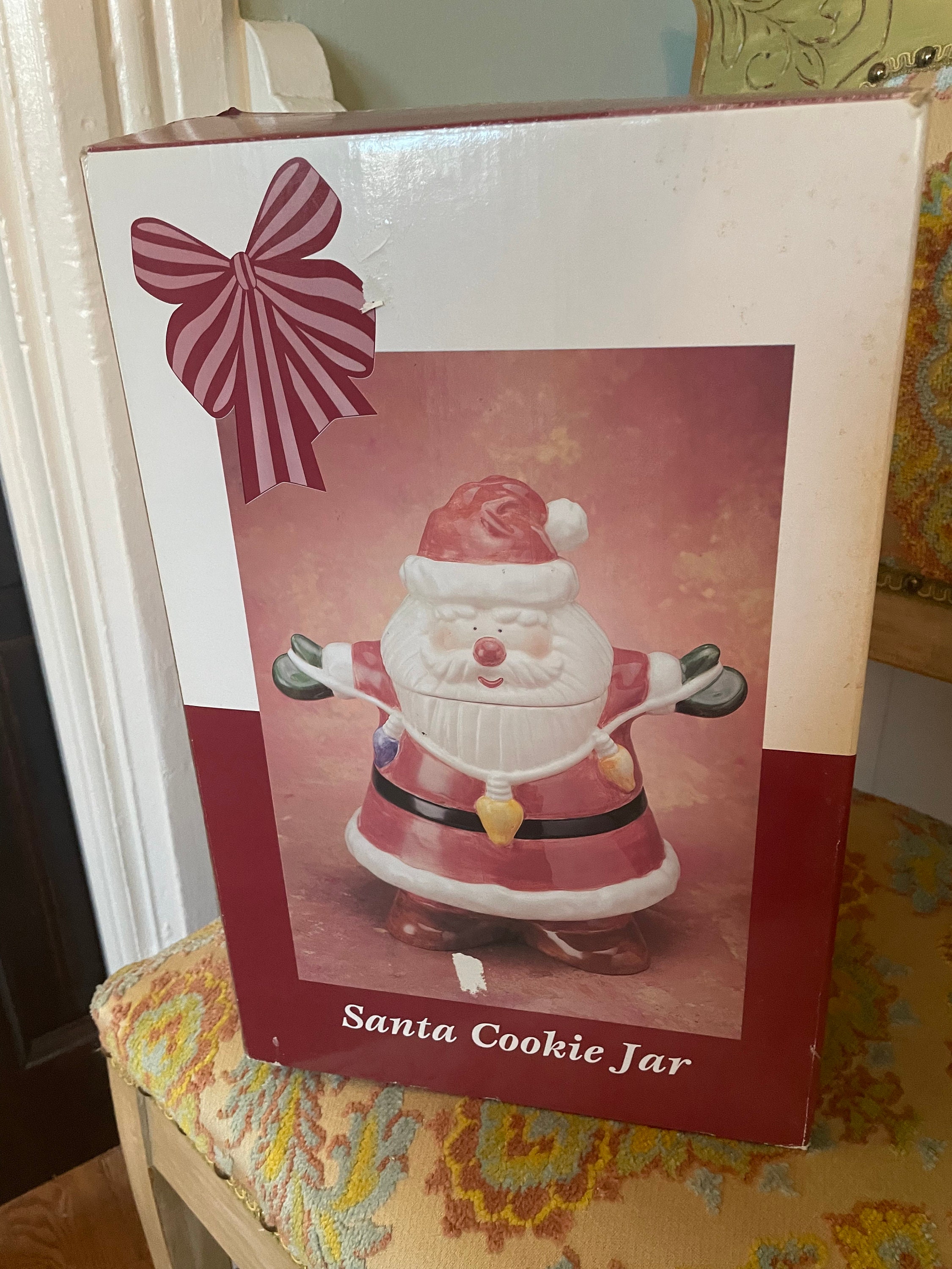 Vintage Santa Claus Cookie Jar in Original Box 1990s - Etsy Vintage Santa Claus Cookie Jar in Original Box 1990s - Etsy