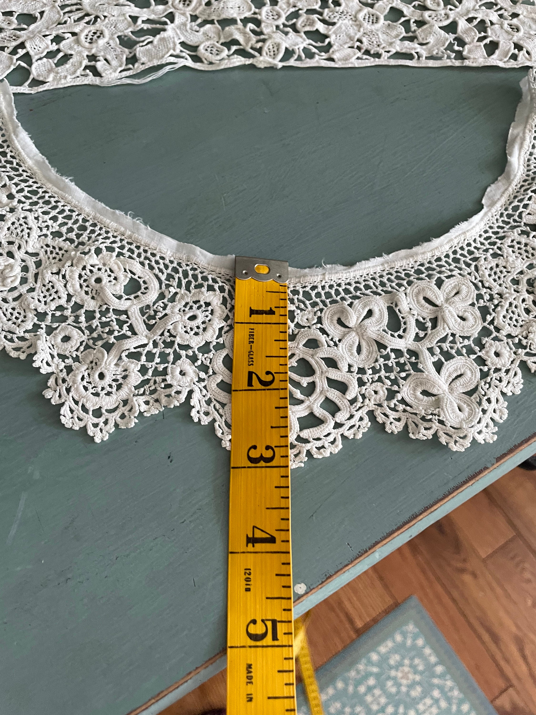 Antique Irish Lace Tatting Collars 1900s Fine Needlework Etsy