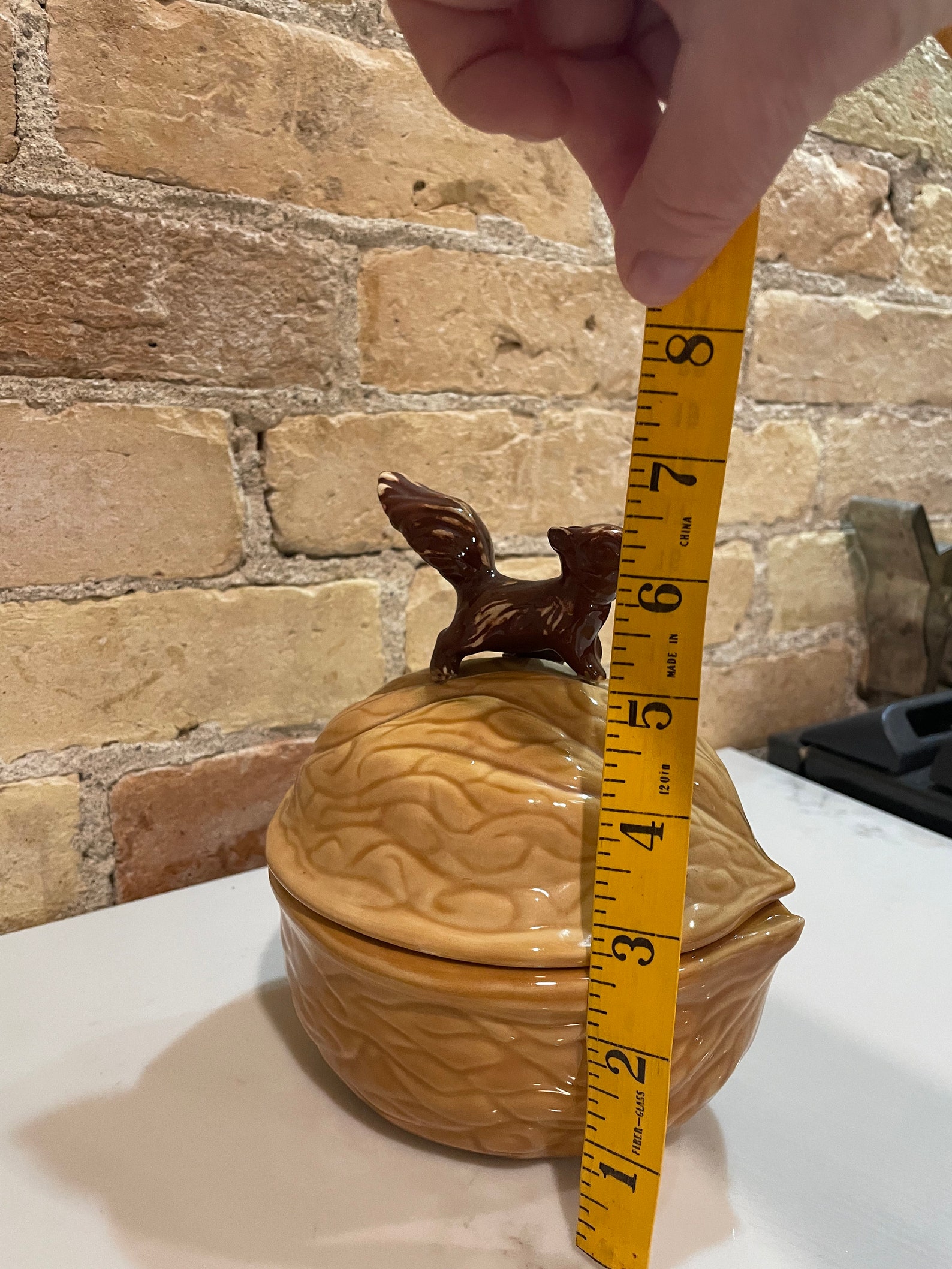 Vintage Squirrel Nut Dish Lidded Ceramic 1979 Etsy