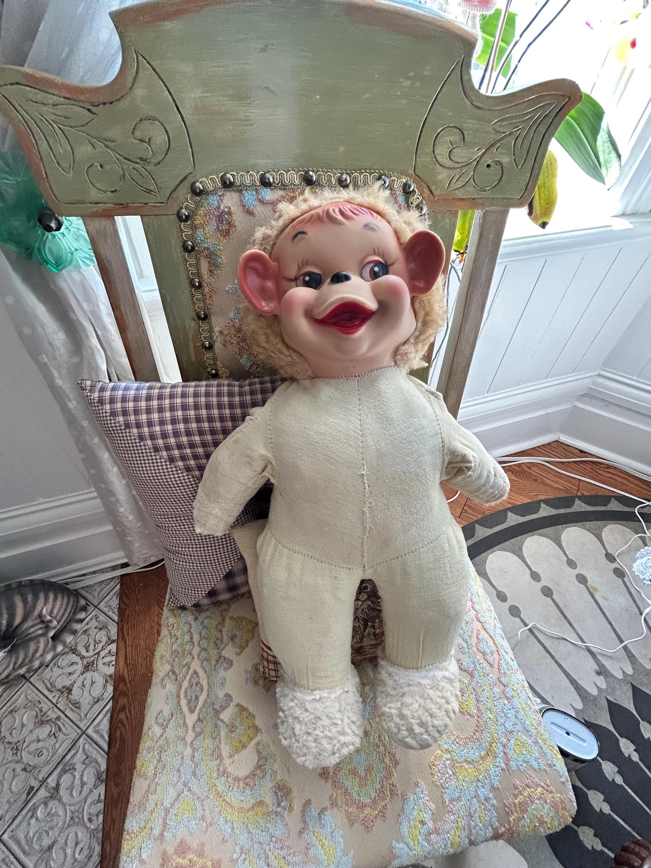 Rushton Rubber Face Monkey - Etsy
