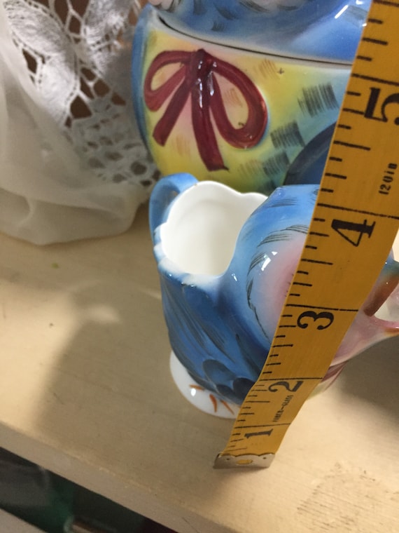 Vintage Lefton Bluebird Cream and Sugar - Etsy