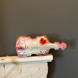 Vintage Violine /Cello Pflanzgefäß oder Kartenhalter Musikgeschenk