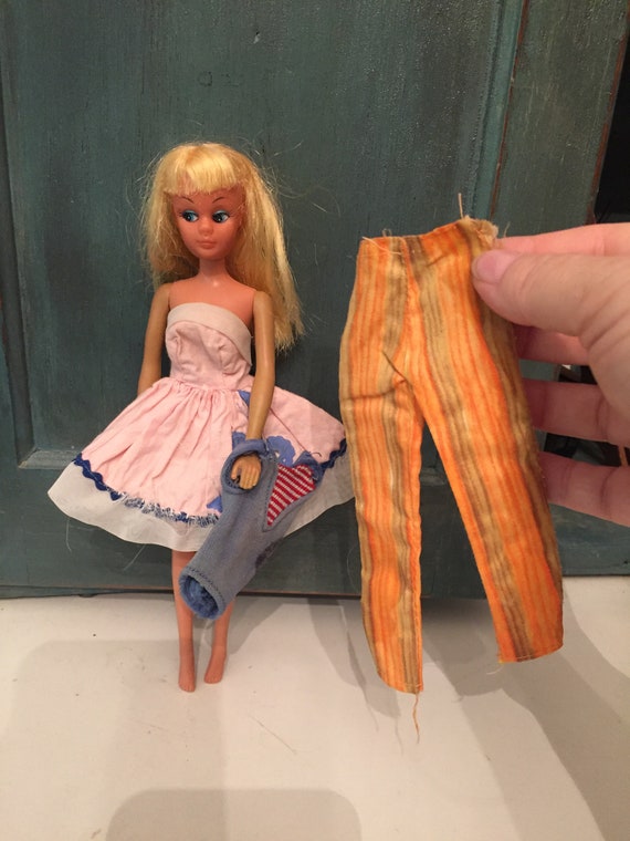 Vintage Skipper Doll Bathing Suit and Dress and Francie American Character  Tressy good News Pants 1960s 