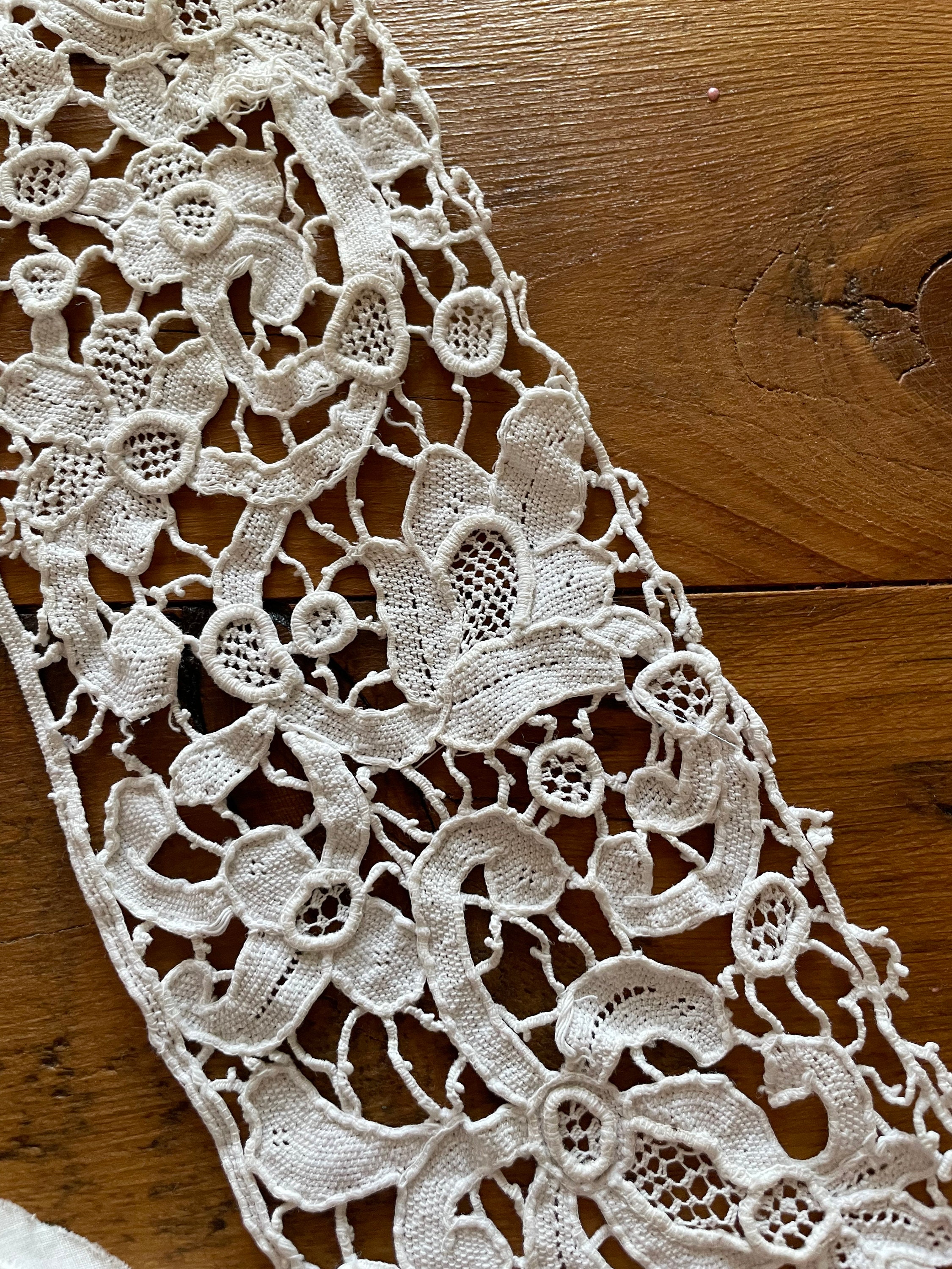 Antique Irish Lace Tatting Collars 1900s Fine Needlework Etsy