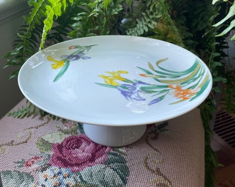 Vintage Jardin Des Iris Shafford-taartbord 1981