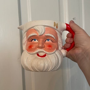 Vintage Christmas Santa Pitcher