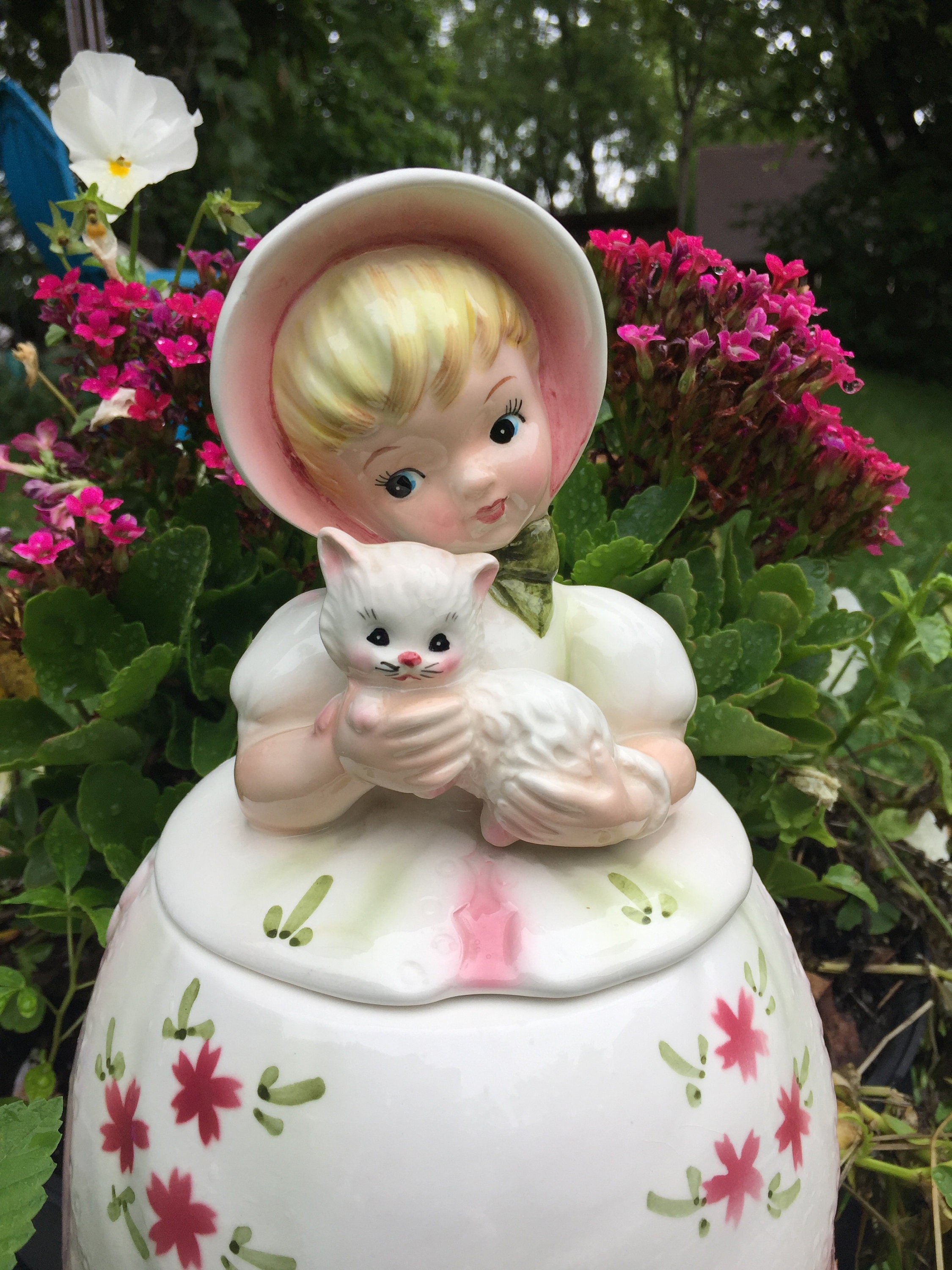 美品 Lefton レフトン ミス プリス キティ キャット クッキージャー