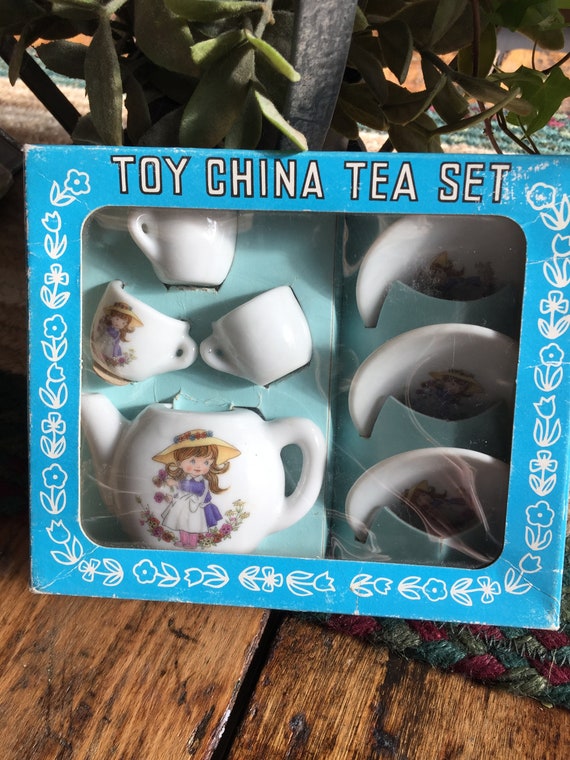 Vintage Miniature Boxed Toy Tea Set 1960s Anne of Green Gables