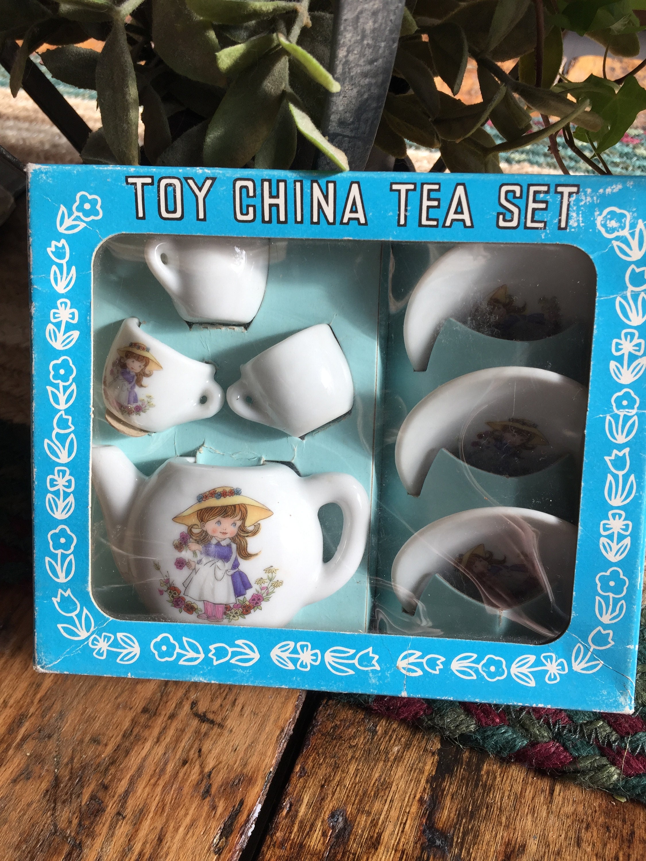 Vintage Miniature Boxed Toy Tea Set 1960s Anne of Green Gables