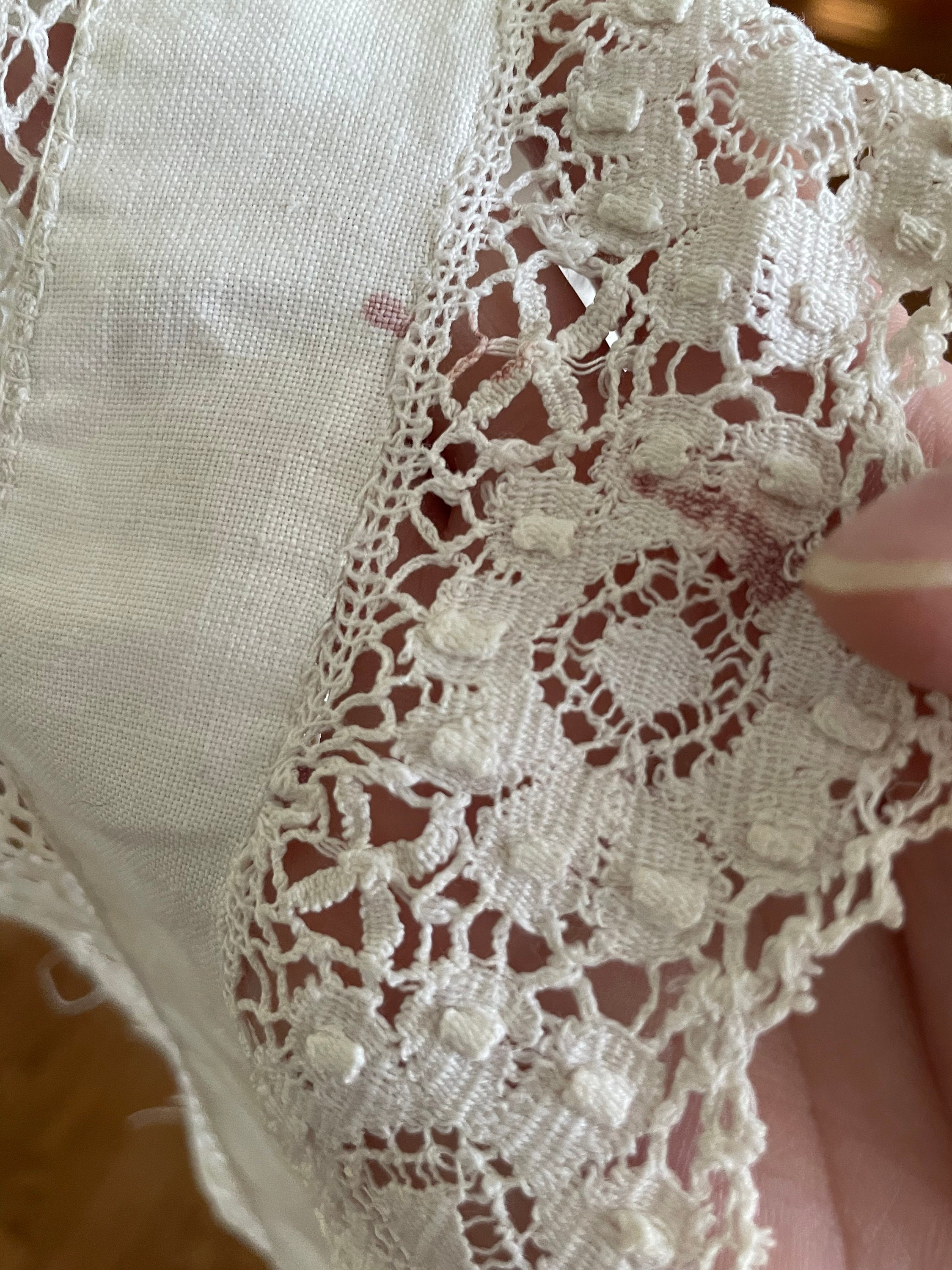 Antique Lace Collar Tape Lace Bobbin Lace Flemish 1900 Hand Made White –  Antiques And Teacups